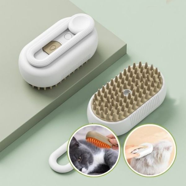 VapoMinou™ – Brosse Vapeur Anti-Poils pour Chat