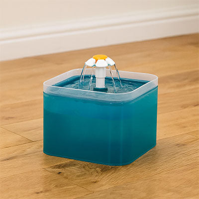 fontaine à eau chat DaisyFlow™ avec réservoir transparent grande capacité
