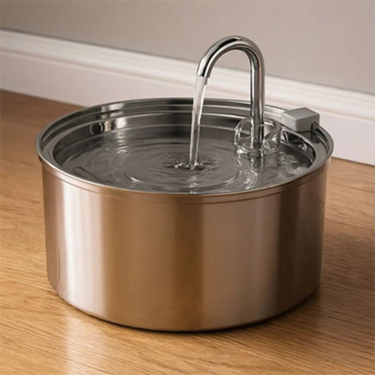 fontaine a eau chat en inox avec un design moderne pour animaux