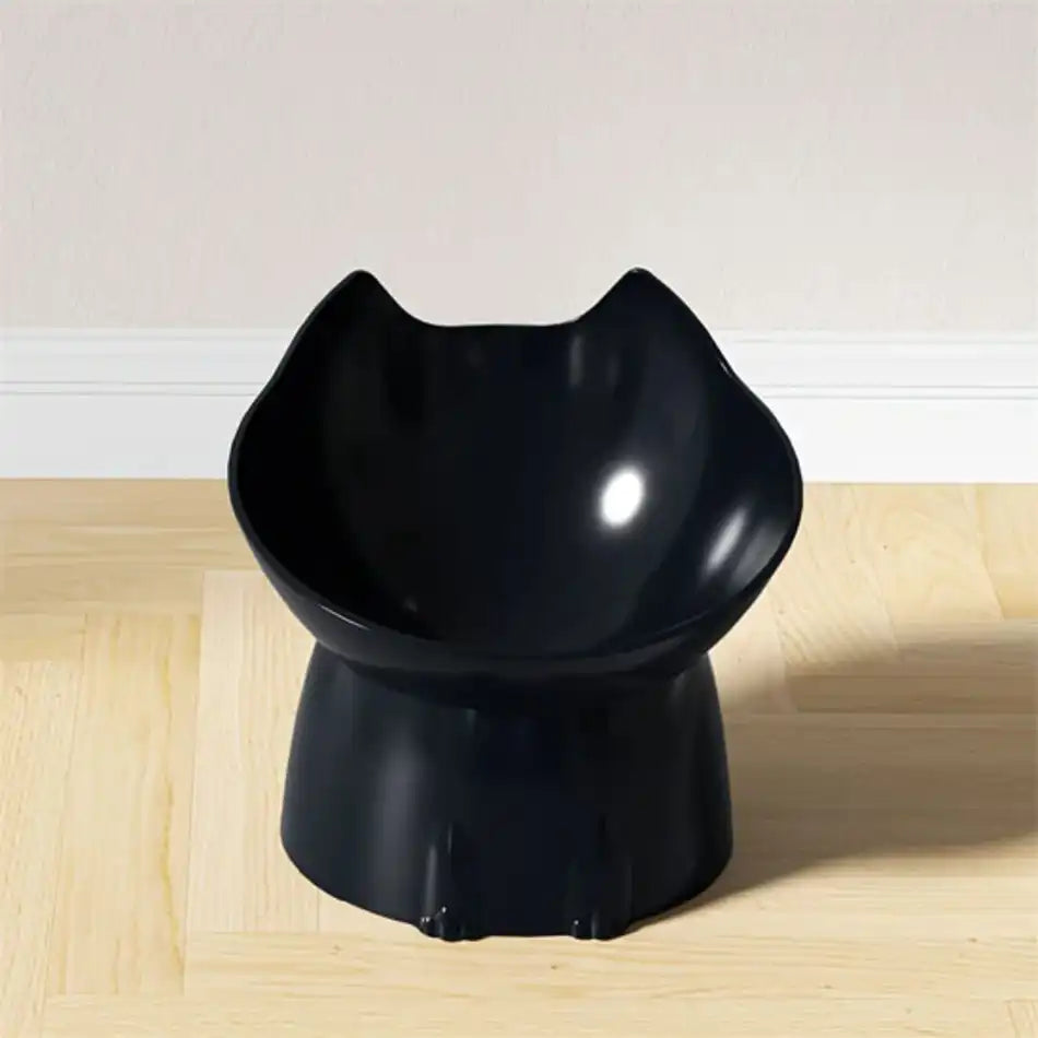 gamelle chat surélevée noire – design stable anti-renversement