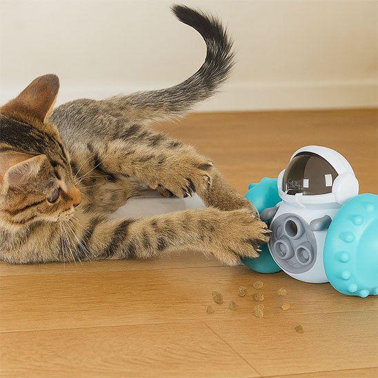 jouet pour chat interactif distributeur de friandises | RoboChasseurâą