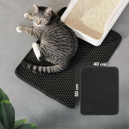 LitièreCatcher™ - Tapis Attrape-Litière Innovant pour Chats