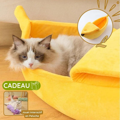 Couchette pour chat en forme de Banane - BananaNest™