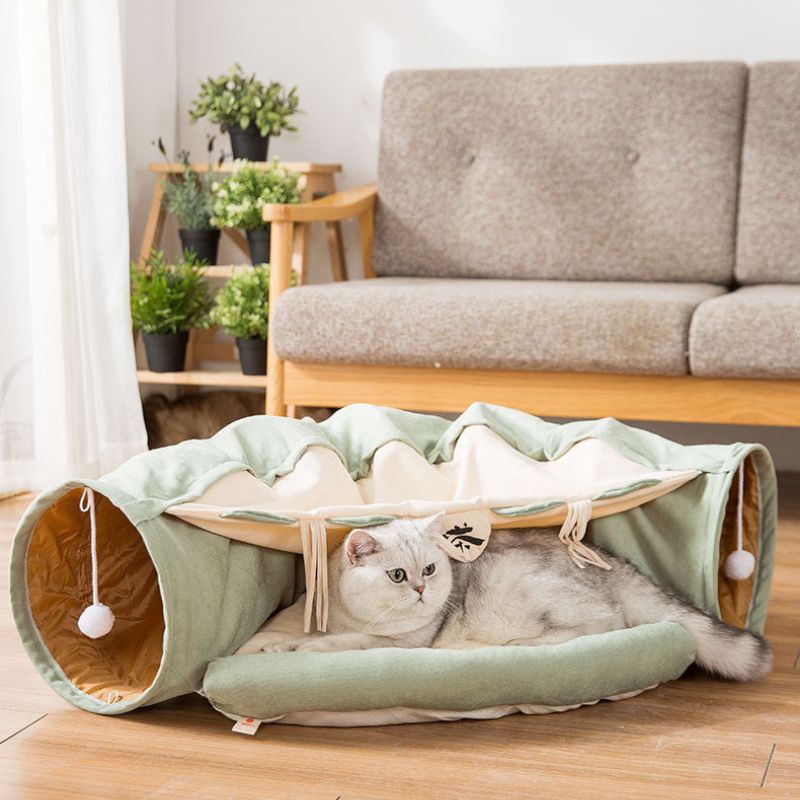 CozeTunnel™ - Tunnel Douillet et Lit Enveloppant pour Chats