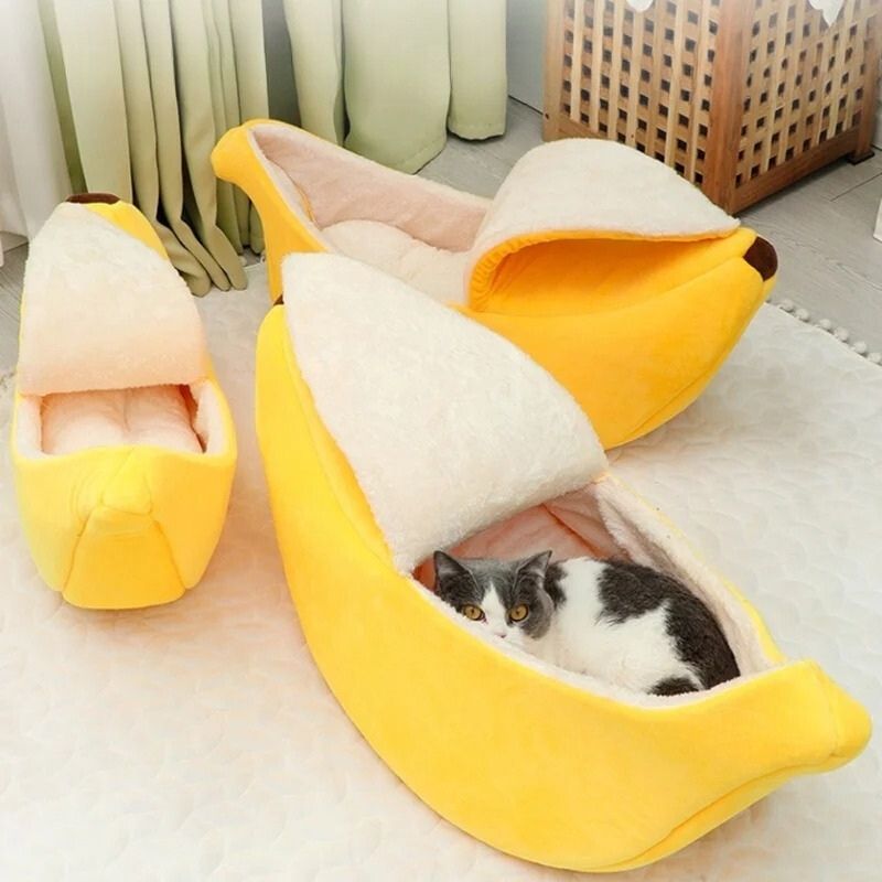 Couchette pour chat en forme de Banane - BananaNest™