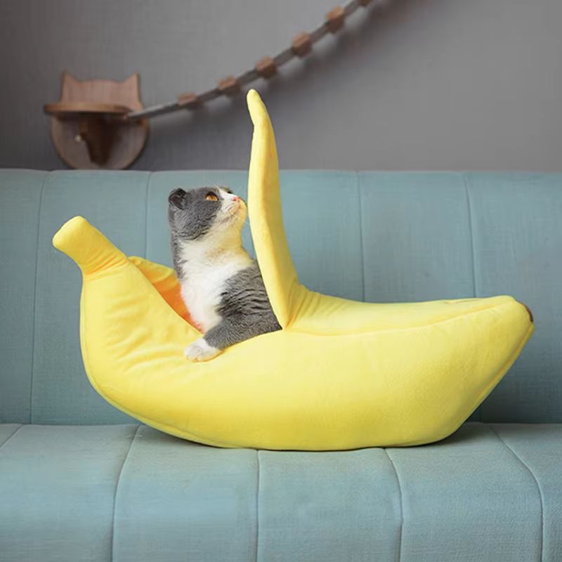 Couchette pour chat en forme de Banane - BananaNest™