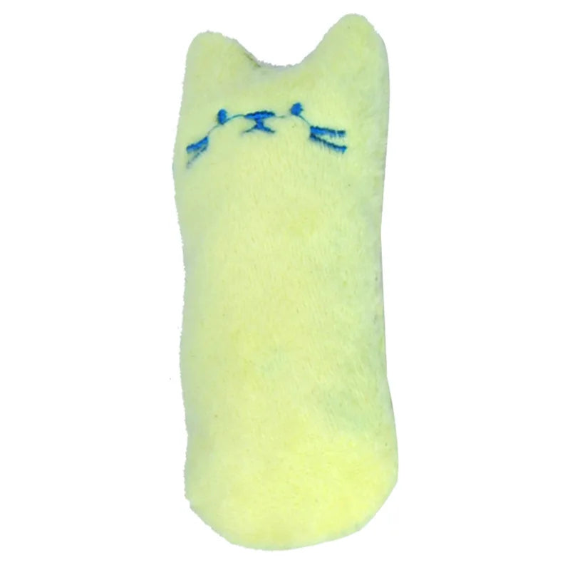 Jouet pour chat en peluche jaune