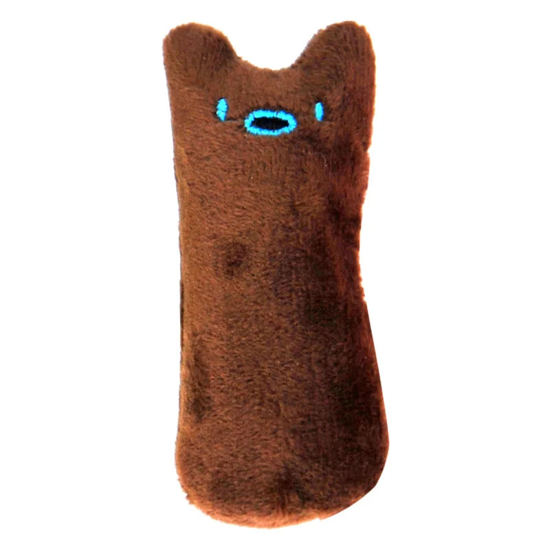 Jouet pour chat en peluche marron