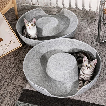Tunnel pour chat CozyDonut™, transformable en deux couchages