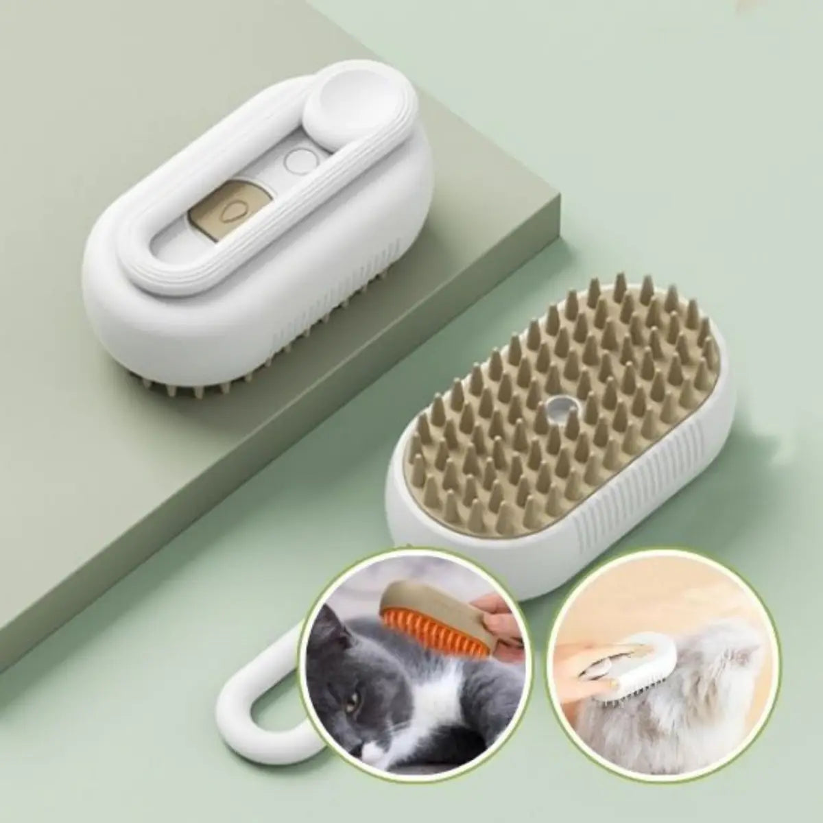 brosse à chat ergonomique pour un toilettage facile et efficace