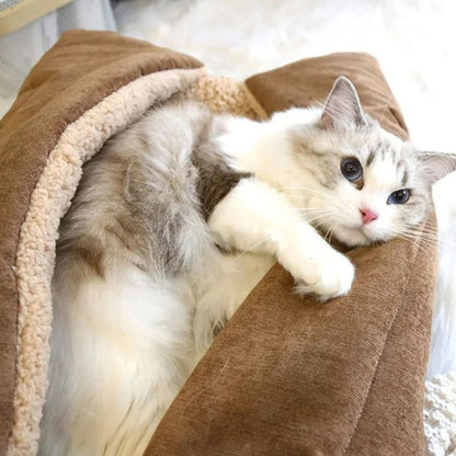 chat panier modulable et confortable pour chat d'intérieur