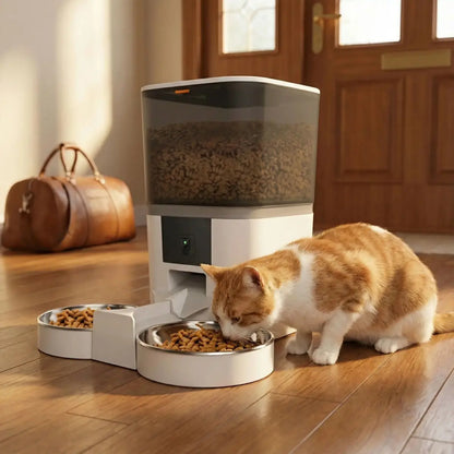 distributeur de croquettes pour chat VisionFeed™ avec design moderne et pratique - intérieur moderne