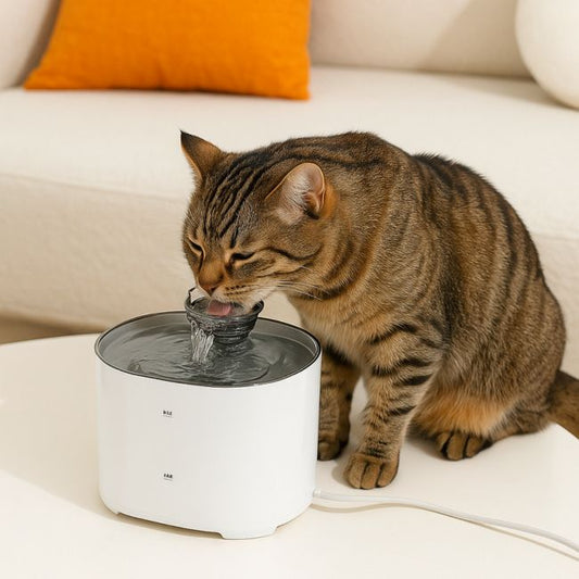 fontaine a eau chat buvant dans l'HydroZen