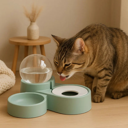 fontaine a eau chat GravityDuo avec design moderne pour hydratation optimale