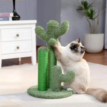 Griffoir chat en forme de cactus, idéal pour aiguiser les griffes et décorer votre intérieur. - ambiance cosy