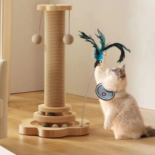 griffoir chat design bois interieur