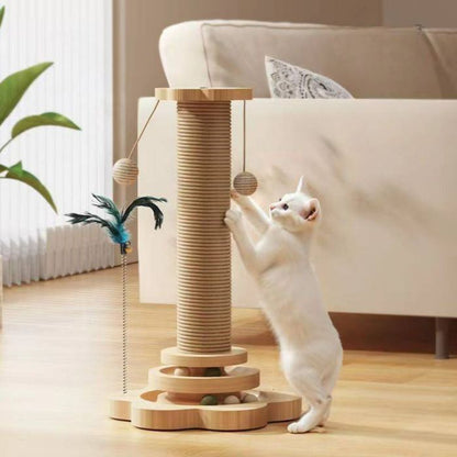 griffoir chat jouet balle plume