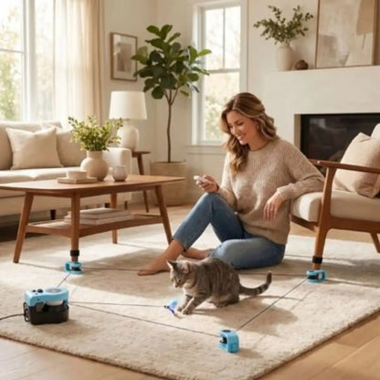 jouet chat interactif MiaouMotion pour divertir et stimuler votre animal - vue de dessus