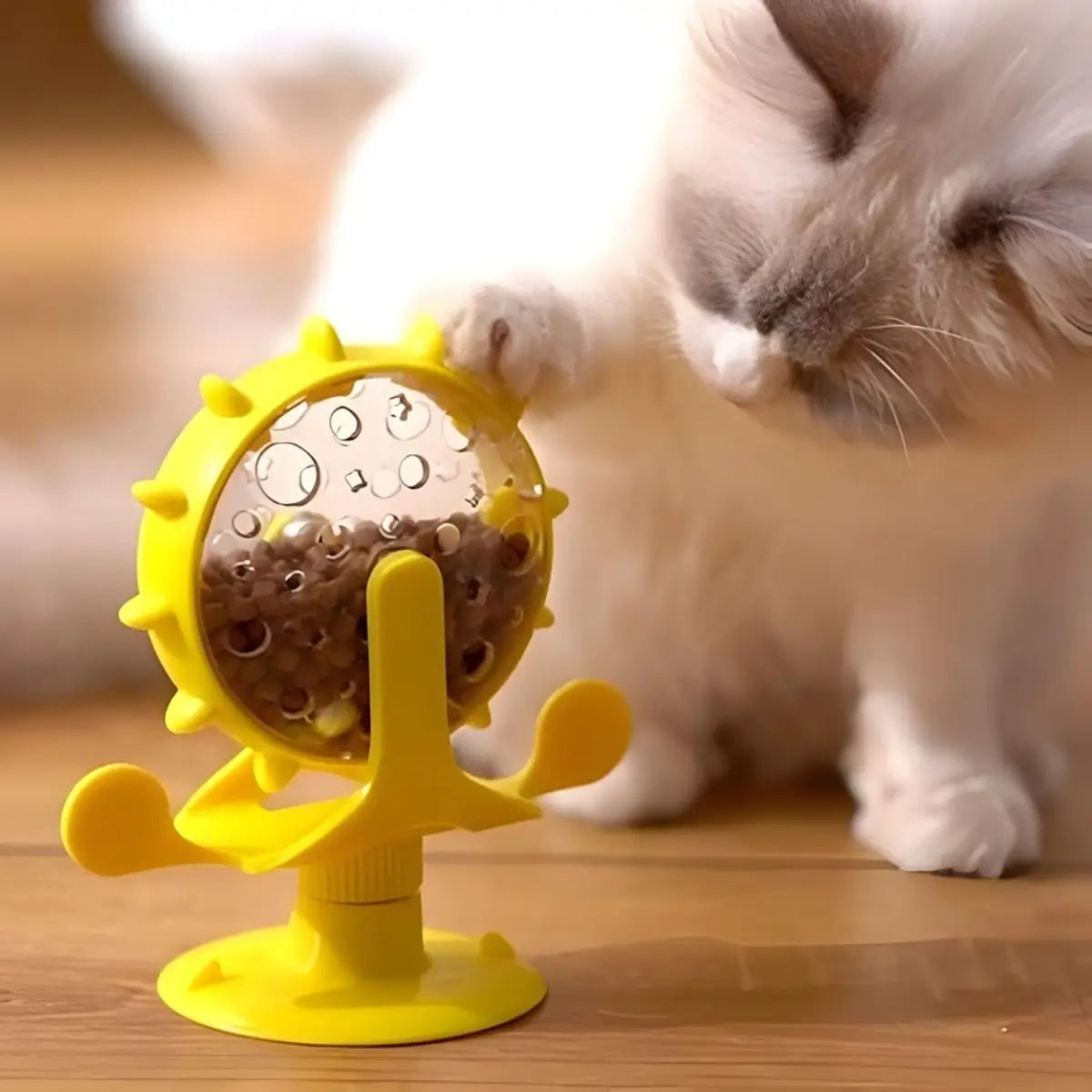 Jouet pour chat interactif MiaouSpin, idéal pour divertir votre félin.