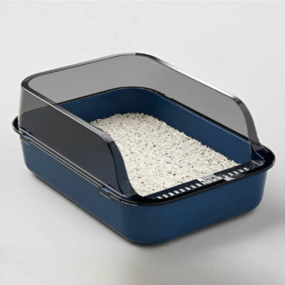 litiere chat Serenity™ avec design moderne et capot transparent pour confort et propreté