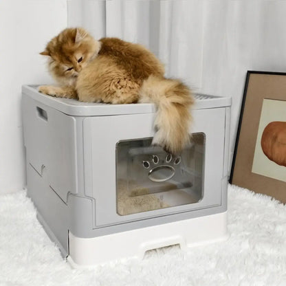 litiere fermée pour chat CloiNox™ avec design moderne et confortable