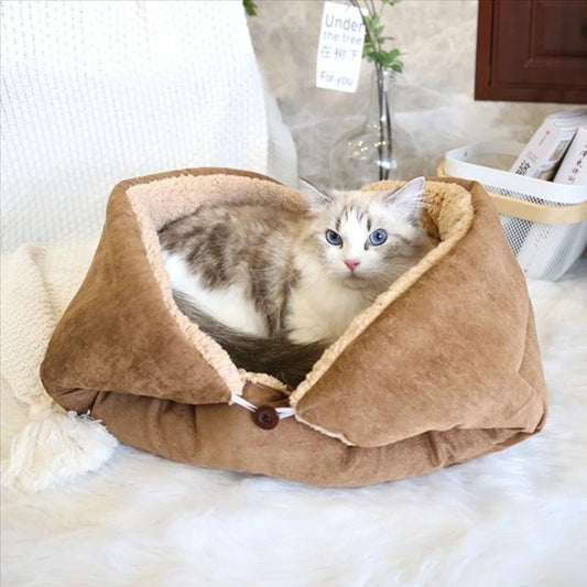 panier chat modulable et confortable pour chat d'intérieur