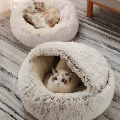 panier pour chat en forme de cocon doux et confortable, idéal pour le repos
